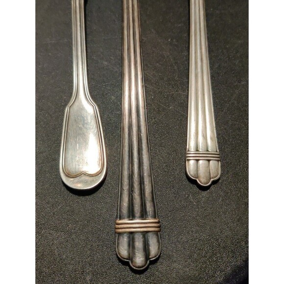 Mixed Lot Of CHRISTOFLE France Silverplate 1 Serving, 2 Salad Forks NO MONOGRAM - Picture 4 of 10
